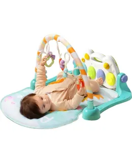 Caja de regalo Auby para recién nacidos, juguetes para bebés y niños pequeños, gimnasio de mono activo, piano de pies para bebé, regalo de luna llena