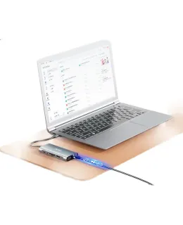 Adaptador USB-C a HDMI Acer (Acer) de 11 pulgadas para IPad, MacBook, Duplicación de pantalla 4K, Puerto de expansión con audio VGA y Ethernet