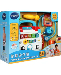 Conjunto de Juguetes Médico Doctor VTech (VTech) Kit Médico Inteligente con Conjunto de Juegos Bilingüe Chino-Inglés para Niños de 2-5 Años, Regalo de Cumpleaños para Niños y Niñas