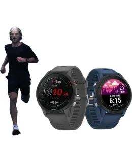 GARMIN Forerunner 255 Gris Místico Reloj Inteligente Deportivo para Carreras Triatlón al Aire Libre
