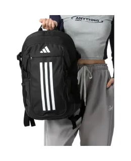 Mochila Adidas para Hombres y Mujeres, Bolsa Deportiva para Senderismo de Badminton, Mochila Escolar de Gran Capacidad con Compartimento para Zapatos IP9878