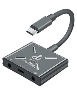 Teléfono de Transmisión en Vivo Changba Tipo-C Versión Móvil Tarjeta Convertidora de Sonido, Transmisión en Vivo de Teléfono Móvil en Línea Karaoke, Juegos en Línea, Adaptador de Altavoz de Tarjeta de Sonido Interna y Externa, Cargando Durante la Transmisión