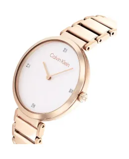 Reloj Calvin Klein CK, Estilo Simple, Correa de Acero, Reloj de Cuarzo para Mujer, Regalo Diurno para Diosa, 25200135
