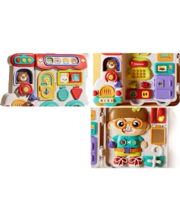 Juego de Tablero Ocupado AoZhiJia para Bebé 1-3 Años Montessori Puzzle Multifuncional Tambor Manual Regalo de Cumpleaños