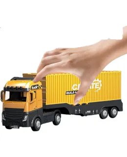 Mengduofu 2-Años Juguetes para Niños, Regalo de Cumpleaños para 3-6 Años, Vehículo de Construcción para Niños, Coche de Pista de Ejection Grande, Excavadora de Aleación, Juguetes para Bebés