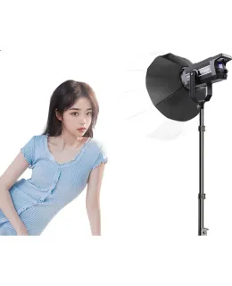 Luz de relleno de transmisión en vivo Beiyang 300W profesional esférica para ropa, mejora de belleza para streamers, iluminación de estudio de luz suave LED para fotografía de videograbación luz constante para cine y televisión