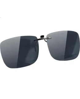 Gafas antimiopía PARIM Clip para hombres, clip polarizado ultraligero específico para conducir, clip cuadrado para gafas