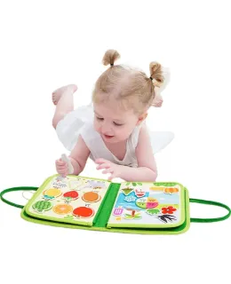 Libro de tela desgarrable Jollybaby, Juguetes para morder para bebés, Juguete duradero resistente al desgarre, Regalo para niños, Libro desgarrable - Estilo Selva
