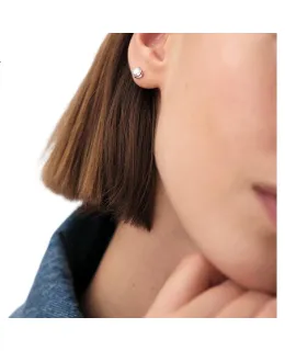 Aretes de Plata de Lágrima de Sirena AGATHA / Aijiasa para Mujeres