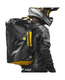 Bolsa impermeable para motociclista MOTOWOLF, cubierta de asiento trasero, equipo de motociclista, mochila de doble hombro, bolsa de cola trasera, bolsa de carga para motocicleta