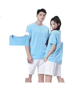 Ropa Deportiva de Bádminton Li-Ning para Hombre y Mujer, Top de Competición Rápido Secado, Camiseta Deportiva Versátil para Equipo