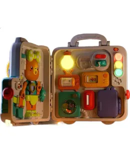 Tabla de Actividades XST (XST) para Bebés, Casa de Juguetes de Educación Temprana Montessori, Entrenamiento de Habilidades Motoras Finas para Bebés, Libro Educativo, Regalo de Cumpleaños para Niños y Niñas