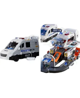 Juguetes para niños Kuangyeqishi, Coche de policía transformable para niños, Modelo de coche de juguete grande, Regalo de cumpleaños para niños y niñas de 3 a 6 años