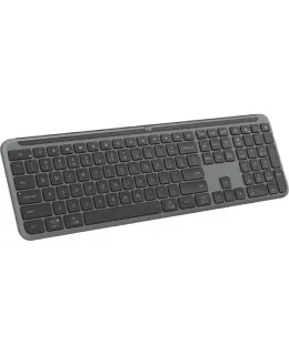 Teclado Logitech K950, Teclado Bluetooth, Teclado de Oficina, Teclado Inalámbrico, Teclado Ultradelgado Portátil, Serie Premium, Cambio de Tres Dispositivos, Negro