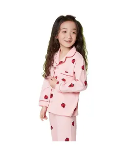Pijamas de niños NUBIWU Niñas Primavera y Otoño Conjunto de dos piezas para niñas mayores Ropa de casa familiar