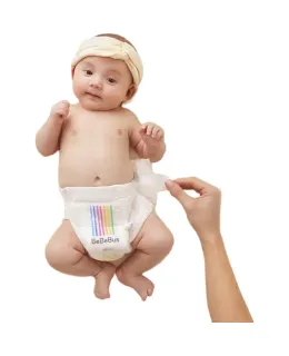 Pañales Ultrafinos Transpirables Bebebus, Tamaño NB, 54 Piezas, Protección de Cadera, para Niños y Niñas Recién Nacidos