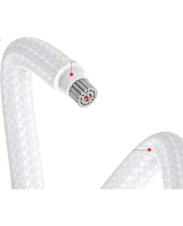 Tarjeta gráfica BURLEFRAN Cable de extensión de alimentación, 12VHPWR Tarjeta gráfica, 3*8pin a 16pin (12+4) 90 grados, 34 Cm, Compatible con 3090Ti/40 Blanco