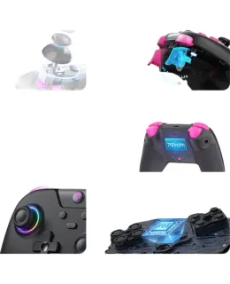 Controlador de Juego Inalámbrico EasySMX Switch 2 Hall Effect Joystick Bluetooth para PC Steam Android iOS Apple