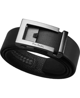 Correa de cuero genuino Pierre Cardin para hombres, correa de hebilla automática elegante en caja de regalo, regalo de cumpleaños para mí