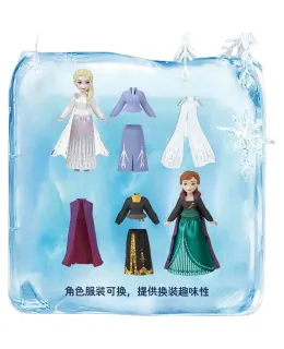 Regalo de Cumpleaños de Barbie, Juguetes de Juguetes de Pretend Play, Juguetes para Niñas, Muñeca Princesa - Set de Juguetes de Compañía de Frozen HLX05