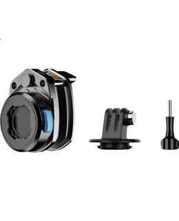 Cámara de acción SUREWO para parabrisas de motocicleta, soporte magnético compatible con GoPro DJI Action5pro/6/4, accesorio de soporte fijo, clip de aleación de aluminio nano