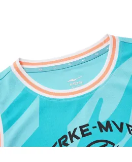 Conjunto de ropa para niños ERKE para niños mayores, conjunto de baloncesto para deportes al aire libre de verano, azul marino, talla 160