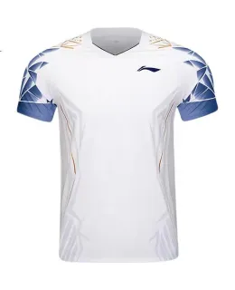 Jersey de Bádminton Li-Ning para Hombres y Mujeres, Serie de Competencia, Top Transpirable y Sudorabsorbente Profesional