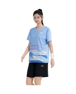 Ropa Deportiva Li-Ning para Bádminton para Hombre y Mujer, Serie de Club, Top de Competencia, Transpirable, Absorbente de Sudor, Ropa Deportiva Profesional