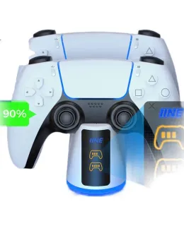 Compatible con la estación de carga del controlador Sony PS5, Base de carga dual para controlador inalámbrico PS5 Elite, Accesorio de consola de juegos
