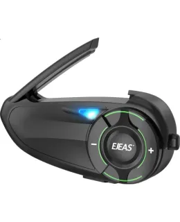 EJEAS Q8 Intercom de Montaje en Casco para Motocicleta, Auricular Inalámbrico con Tecnología de Malla Mesh, Señal Estable, Interoperabilidad entre Marcas