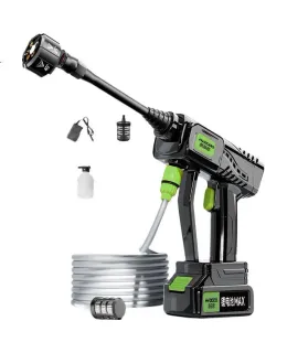 Maquina de Lavado de Coches HUIDUODUO, Boquilla de Pulverización de Agua de Alta Presión, Herramienta de Limpieza para el Hogar, Fregadora de Piso Potente con Batería de Litio para Limpieza de Jardín, Fregadora de Presión Inalámbrica