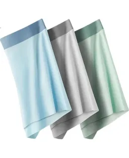 Calzoncillos Antibacterianos de Seda de Muslo ERA 10A de Bioserica para Hombre, Talla Grande, Calzoncillos de Verano Ultra Finos Transpirables y Frescos para Hombre, 3 Piezas, Talla XL