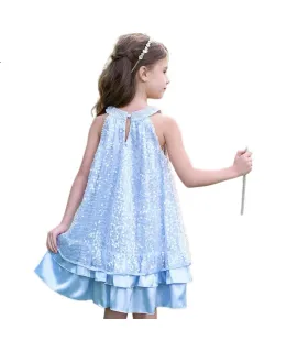 Vestido de princesa Dishini Elsa para niñas