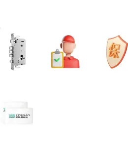 Cierre de huella digital YINGDIAN R5, Cerradura inteligente, Cerradura de contraseña para pensiones y apartamentos, Cerradura de entrada antirrobo, Cerradura inteligente, Cerradura electrónica de alta gama para uso doméstico
