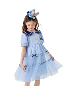 Vestido Princesa Elsa para Niñas Dishini