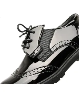 Zapatos de cuero para niños Aokang, zapatos escolares de estilo británico de moda y elegante para niños Primavera 2026