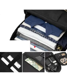Mochila de Viaje Jinshiwq para Hombre, Bolsa de Senderismo de Gran Capacidad, Resistente al Exterior, Mochila de Viaje de Negocios para Excursionismo