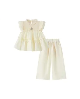 Ropa de Verano para Niños Disney, Conjunto de Ropa de Verano para Niñas, Estilo Delgado y Elegante 2026, Ropa de Verano para Bebés, Ropa para Niñas