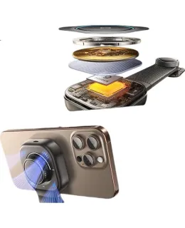 Baseus Soporte de Coche para Teléfono con Cargador Inalámbrico Magnético