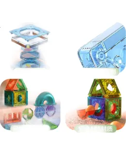 Juguetes de Bloques Magnéticos Zhihui para Niños y Niñas, Regalo de Cumpleaños para Niños de 3-6 Años, Juguete Educativo de Aprendizaje Temprano