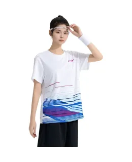 Ropa de Tenis de Mesa Li-Ning para Hombre y Mujer, Serie de Club Top de Competencia, Ropa Deportiva Profesional Transpirable y Absorbente de Sudor