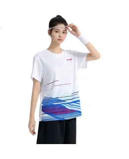 Raqueta de Bádminton Li-Ning para Hombre y Mujer, Serie Club, Top de Competencia, Ropa Deportiva Profesional Transpirable y Absorbente de Sudor