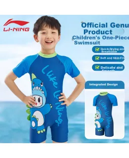 Bañador infantil LI-NING para niñas y niños de moda de una pieza Talla 130