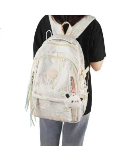 Mochila de vino para mujeres, mochila casual para estudiantes de secundaria y preparatoria, mochila de viaje ligera de gran capacidad, regalo de cumpleaños para novia