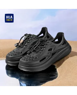 Sandalias Casuales Ligeras y Transpirables para Hombre HLA HAALXM2EBK021 Negro Tamaño 41