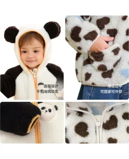 Ropa Exterior Infantil BALABALA, Ropa para Niños y Niñas, Nuevas Ropas de Invierno y Otoño 2025 de Forro Polar Cálido y Grueso para Bebés, 209425105203