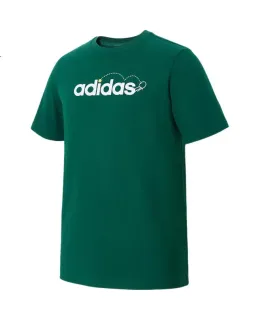 Camiseta de manga corta Adidas para hombres, ropa casual de verano para deportes, camiseta versátil para correr y fitness al aire libre, KE6193, XL