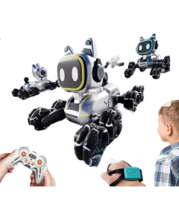 Robot de juguete de cumpleaños para niños TAOTAOTIANCAI Control remoto Robot Perro para niños de 3-6 años, Robot de coche para niños de 8-12 años, Perro mecánico