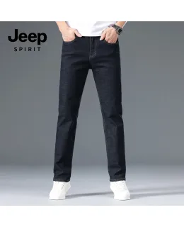 JEEP SPIRIT Vaqueros Casuales para Hombre Negros Finos 35