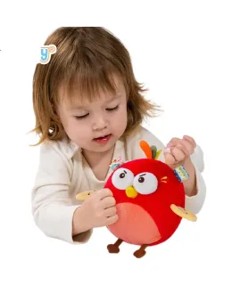 Pelota Saltarina Musical Jollybaby, Dispositivo de Conforto para Bebês, Ferramenta de Aprendizagem de Fala para Crianças, Brinquedo Cantado para Bebês, Pequeno Pássaro Enganoso